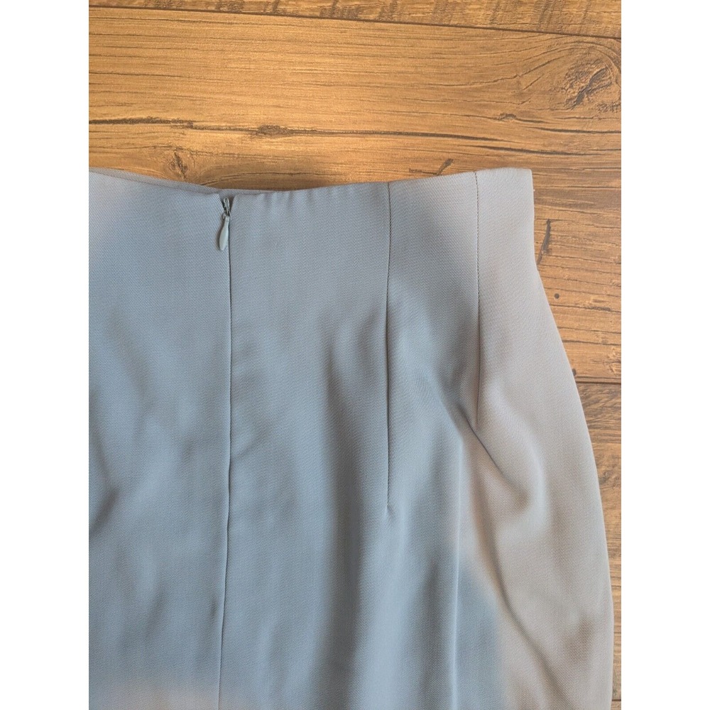 Celine Women's 100% Laine Wool Mid-length Blue Skirt Size Small (MINT) - Picture 7 of 9